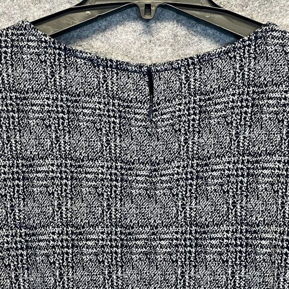 41 Hawthorn Mini Dress 1X Plus Gray Abstract Black Aniya Jacquard Knit Pockets - Picture 11 of 15